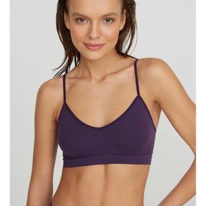 Fabletics Hudson Seamless Shine Bralette Purple Size S (4/6)